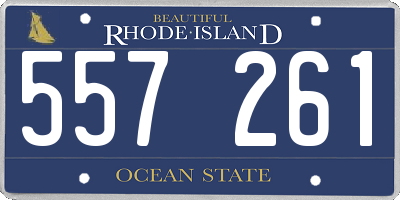 RI license plate 557261