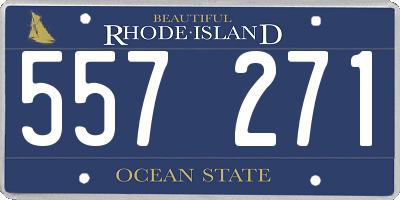 RI license plate 557271