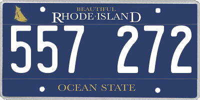 RI license plate 557272