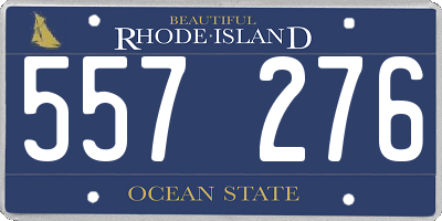 RI license plate 557276