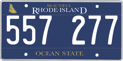 RI license plate 557277