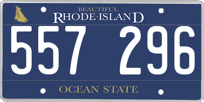 RI license plate 557296