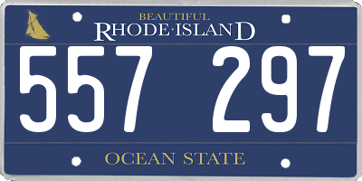 RI license plate 557297