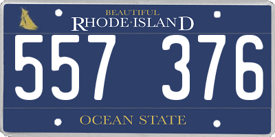 RI license plate 557376