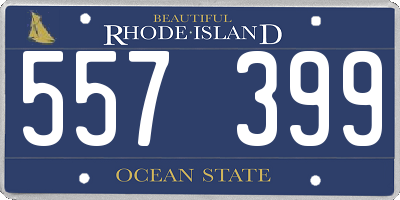 RI license plate 557399