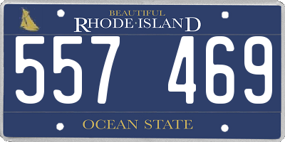 RI license plate 557469