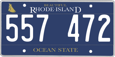 RI license plate 557472