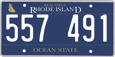 RI license plate 557491
