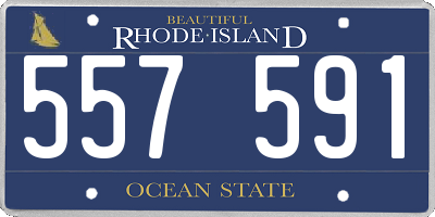 RI license plate 557591
