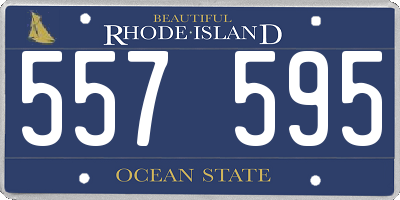 RI license plate 557595