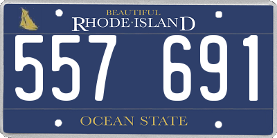 RI license plate 557691