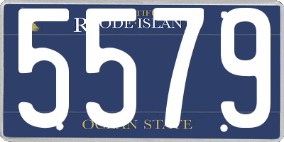 RI license plate 5579