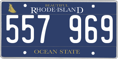 RI license plate 557969