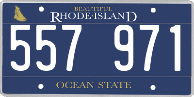 RI license plate 557971