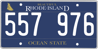 RI license plate 557976