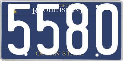 RI license plate 5580