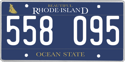 RI license plate 558095
