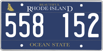 RI license plate 558152