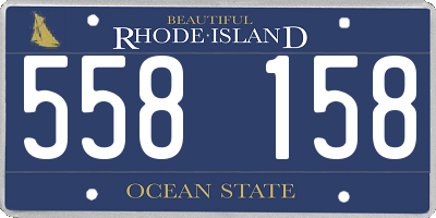 RI license plate 558158