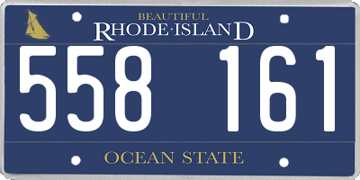 RI license plate 558161