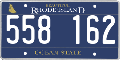 RI license plate 558162