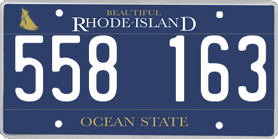 RI license plate 558163