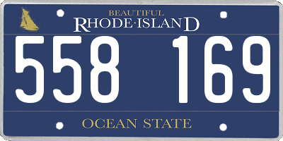 RI license plate 558169