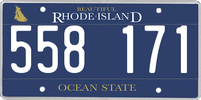 RI license plate 558171