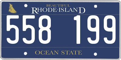 RI license plate 558199