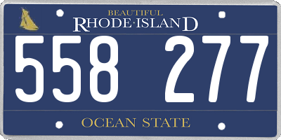 RI license plate 558277