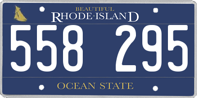 RI license plate 558295
