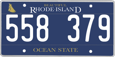 RI license plate 558379