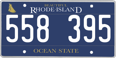 RI license plate 558395