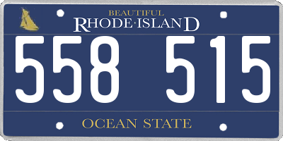 RI license plate 558515