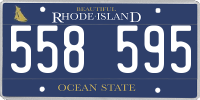 RI license plate 558595