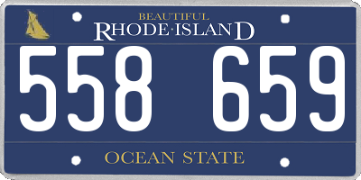 RI license plate 558659