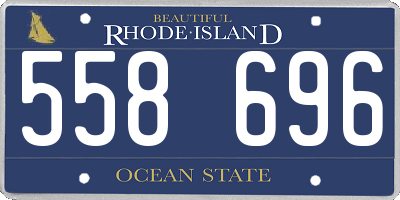 RI license plate 558696