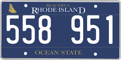 RI license plate 558951