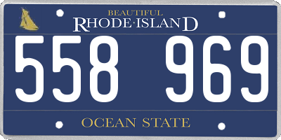 RI license plate 558969