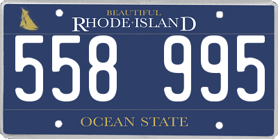 RI license plate 558995