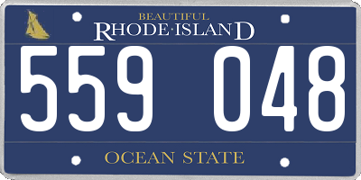 RI license plate 559048