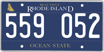 RI license plate 559052