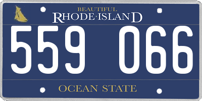 RI license plate 559066