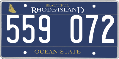 RI license plate 559072