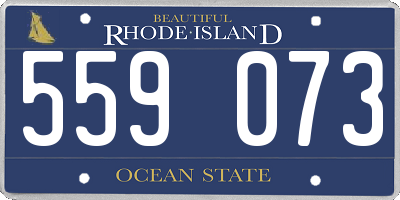 RI license plate 559073