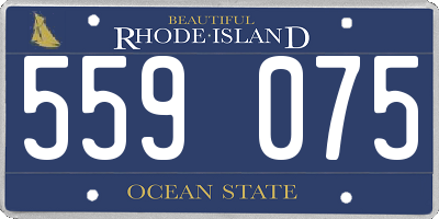 RI license plate 559075