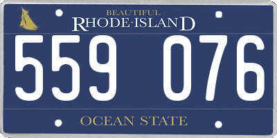 RI license plate 559076