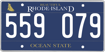 RI license plate 559079