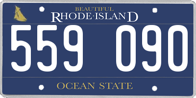 RI license plate 559090