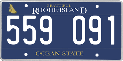 RI license plate 559091